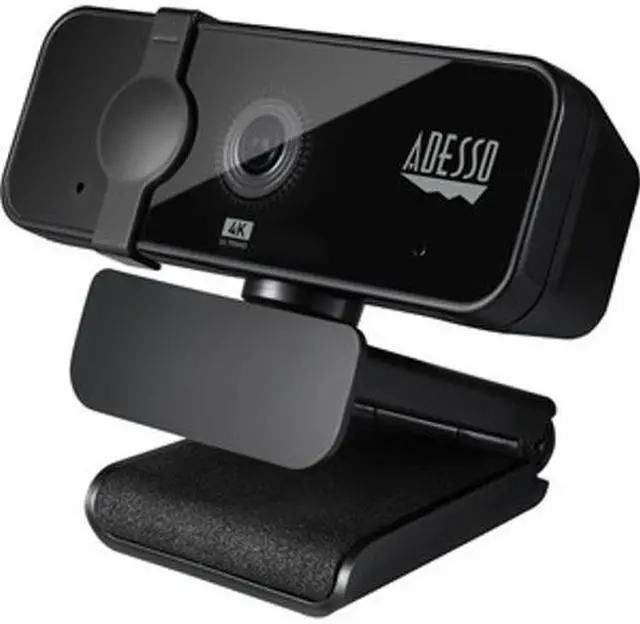 Alt view image 2 of 8 - Adesso CyberTrack HD 3840x2160 Webcam 8 Megapixels Black (CYBERTRACKH6)