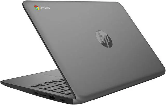 Alt view image 2 of 8 - HP Chromebook 11a-nb0013dx 11.6" HD Display, Intel Celeron N3350 1.1 GHz up to 2.4 GHz 4GB LPDDR4-2400 RAM, 32GB eMMC, Wi-Fi, Bluetooth, Intel HD Graphics 500 Chrome OS - 1N091UA