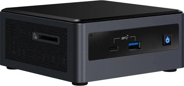 Alt view image 2 of 3 - Intel NUC10i5FNH 10th Gen Home & Business Mini Desktop (Intel i5-10210U 4-Core, Intel UHD, 16GB RAM, 128GB m.2 SATA SSD + 500GB HDD (2.5), Wifi, USB 3.2, HDMI, Bluetooth, SD Card, Win 11 Home)