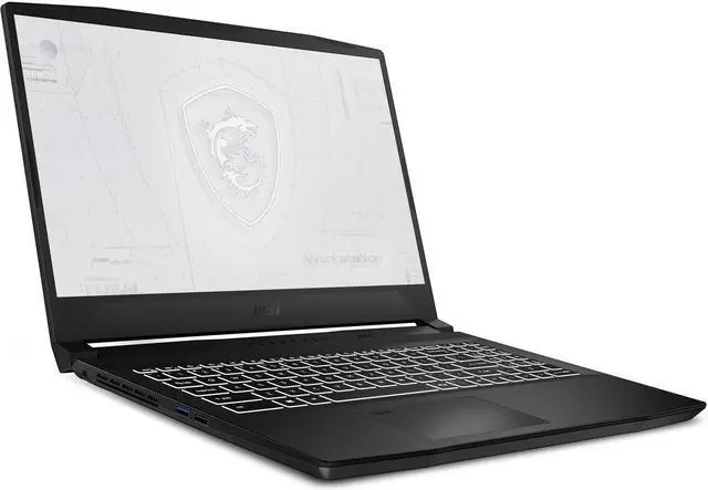 Alt view image 2 of 6 - MSI WF66 11UJ-267 Workstation Laptop (Intel i7-11800H 8-Core, 32GB RAM, 1TB PCIe SSD, NVIDIA RTX A2000, 15.6" 60 Hz Full HD (1920x1080), Wifi, Bluetooth, Backlit KB, Webcam, Win 10 Pro) Refurbished