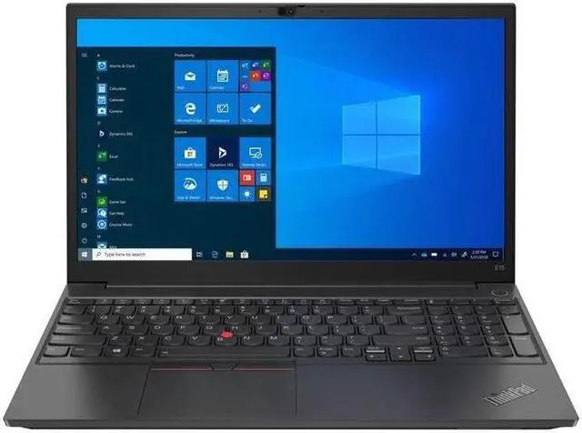 Main image of Lenovo ThinkPad E15 Home & Business Laptop (AMD Ryzen 5 5500U 6-Core, 15.6" 60Hz Full HD (1920x1080), AMD Radeon, 8GB RAM, 256GB SSD, Wifi, USB 3.2, HDMI, Webcam, Bluetooth, Win 10 Pro)