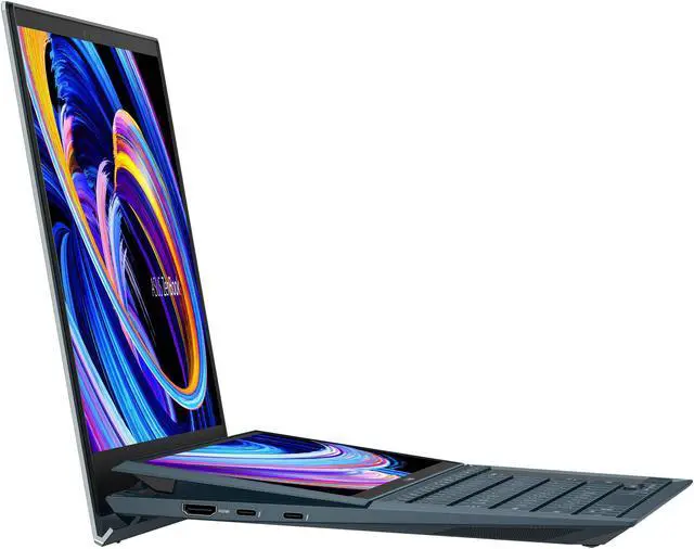 Alt view image 6 of 7 - ASUS ZenBook Duo 14 School & Business Laptop (Intel i7-1195G7 4-Core, 8GB RAM, 2TB PCIe SSD, 14.0" Touch  Full HD (1920x1080), Intel Iris Xe, Wifi, Bluetooth, Webcam, 1xHDMI, Win 10 Pro)