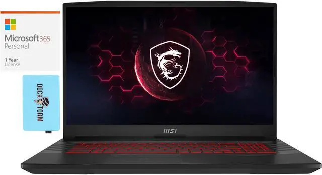Main image of MSI Pulse GL76 -17 Gaming & Entertainment Laptop (Intel i7-12700H 14-Core, 17.3" 144Hz Full HD (1920x1080), NVIDIA RTX 3070, 16GB RAM, 512GB SSD, Win 11 Home) with Microsoft 365 Personal , Hub