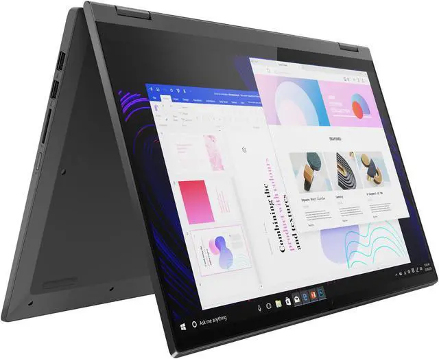 Alt view image 4 of 7 - Lenovo IdeaPad Flex 5 15A Home & Business 2-in-1 Laptop (AMD Ryzen 7 5700U 8-Core, 15.6" 60Hz Touch Full HD (1920x1080), AMD Radeon, 16GB RAM, 512GB PCIe SSD, Backlit KB, Wifi, Win 10 Pro)