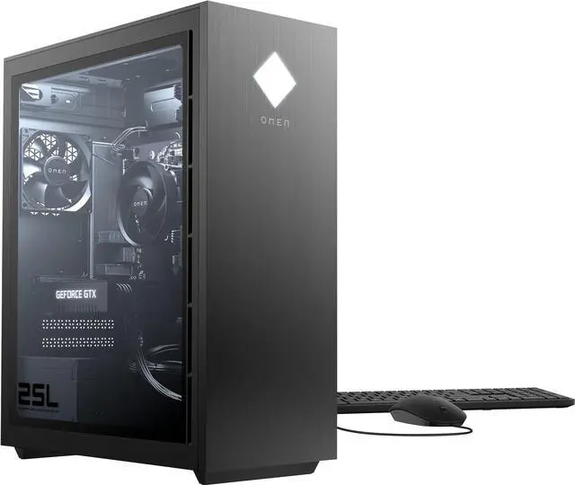Alt view image 5 of 5 - HP OMEN GT12-0124 25L Home & Business Desktop (Intel i5-10400 6-Core, GeForce GTX 1660 Super, 8GB RAM, 512GB SSD, Wifi, USB 3.2, HDMI, Bluetooth, Display Port, Win 11 Home)