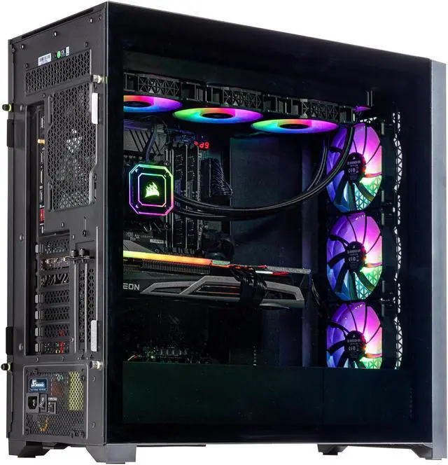 Alt view image 3 of 7 - Velztorm Minixa Gaming Custom DesktopAMD Ryzen 5 5600X, Radeon RX570 8G, 64GB DDR4, 1TB PCIe SSD, WiFi 6, Bluetooth 5.2, 750W PSU, RJ-45, 1 Display Port, HDMI, Win 11 Pro