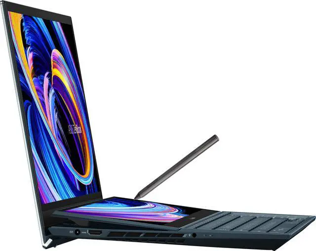 Alt view image 4 of 7 - ASUS Zenbook Pro Duo 15  Home & Business Laptop (Intel i9-12900H 14-Core, 15.6" 60Hz Touch Full HD (1920x1080), GeForce RTX 3060, 32GB DDR5 4800MHz RAM, Win 11 Pro) with Travel & Work Backpack