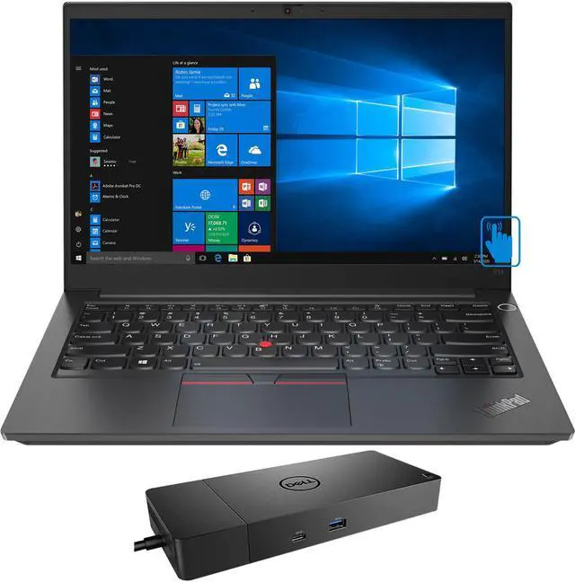 Main image of Lenovo ThinkPad E14 Gen 2 Home & Business Laptop (Intel i5-1135G7 4-Core, 14.0" 60Hz Touch Full HD (1920x1080), Intel Iris Xe, 16GB RAM, 1TB PCIe SSD, Win 11 Pro) with Thunderbolt Dock WD19TBS