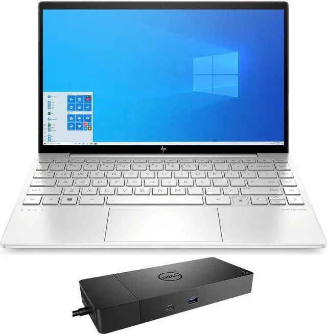 Main image of HP ENVY 13 Home & Business Laptop (Intel i5-1135G7 4-Core, 13.3" 60Hz Full HD (1920x1080), Intel Iris Xe, 8GB RAM, 256GB SSD, Backlit KB, Wifi, Webcam, Win 10 Home) with Thunderbolt Dock WD19TBS
