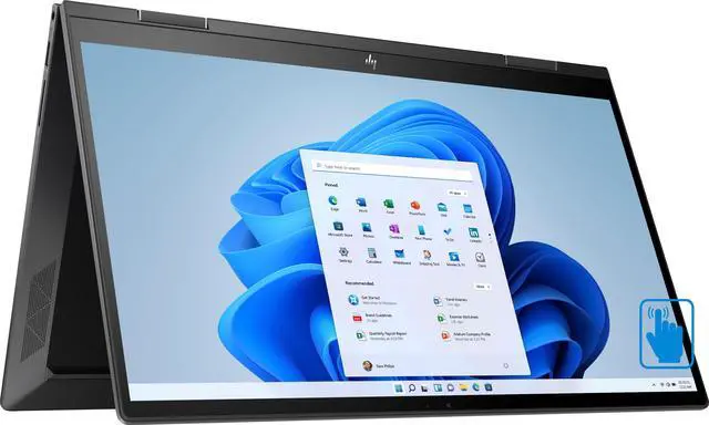 Alt view image 2 of 7 - HP ENVY x360 15-ey00 Home & Business 2-in-1 Laptop (AMD Ryzen 5 5625U 6-Core, 15.6" 60Hz Touch Full HD (1920x1080), AMD Radeon, 8GB RAM, 256GB SSD, Win 11 Home) with Microsoft 365 Personal , Hub