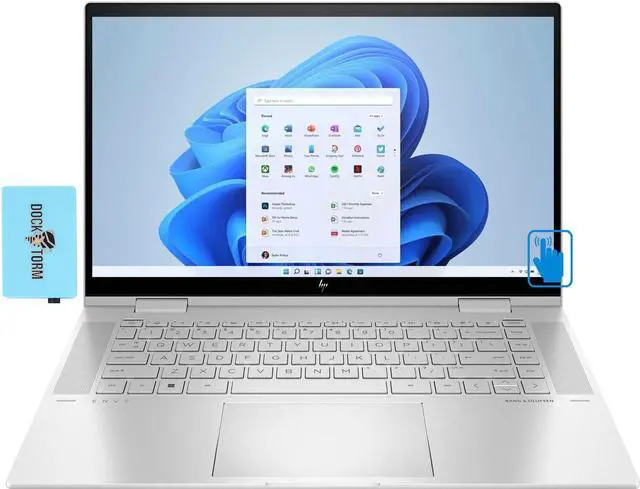 Main image of 2022 Newest HP Envy X360 15.6" FHD IPS Touchscreen 2-in-1 Laptop (Intel i7-1255U 10-Core,  , Intel Iris Xe, Backlit KYB, 64GB RAM, 512GB PCIe SSD,  Wifi 6, BT 5.2, HD Webcam,  Win 11 Pro) w/ Hub