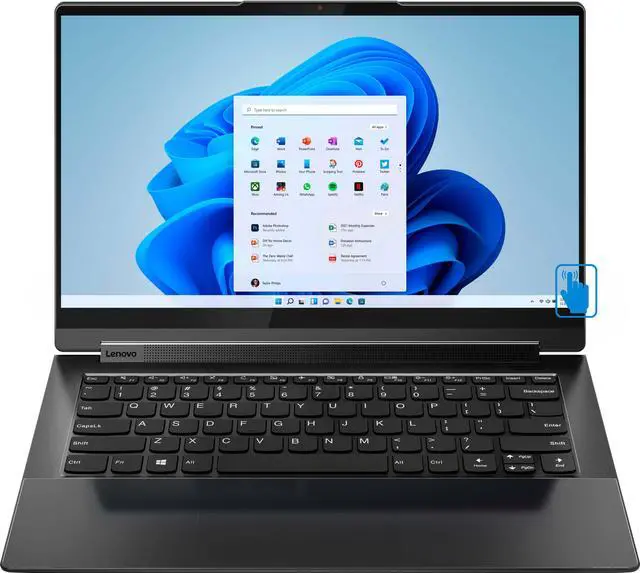Main image of Lenovo Yoga 9i Home & Entertainment 2-in-1 Laptop (Intel i7-1195G7 4-Core, 14.0" 60Hz Touch 4K Ultra HD (3840x2160), Intel Iris Xe, 16GB RAM, 512GB SSD, Backlit KB, Wifi, USB 3.2, Win 11 Home)