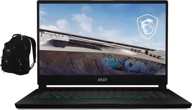 Main image of MSI Stealth 15M Gaming & Entertainment Laptop (Intel i7-1260P 12-Core, 15.6" 144Hz Full HD (1920x1080), NVIDIA RTX 3060, 16GB RAM, 512GB SSD, Win 11 Pro) with Travel & Work Backpack