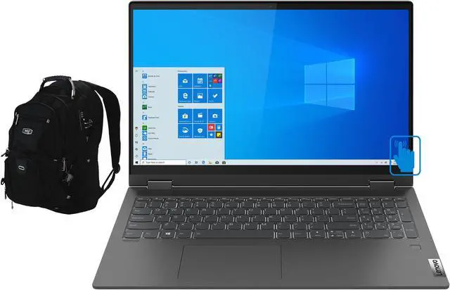 Main image of Lenovo IdeaPad Flex 5 15A Home & Business 2-in-1 Laptop (AMD Ryzen 7 5700U 8-Core, 15.6" 60Hz Touch Full HD (1920x1080), AMD Radeon, 16GB RAM, Win 11 Home) with Travel & Work Backpack