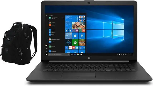 Main image of HP 17-by3613dx Home & Business Laptop (Intel i5-1035G1 4-Core, 17.3" 60Hz HD+ (1600x900), Intel UHD, 32GB RAM, 4TB PCIe SSD, Wifi, HDMI, Webcam, Win 10 Pro) with Travel & Work Backpack