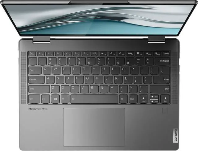 Alt view image 3 of 7 - Lenovo Yoga 7i 14.0" 2.2K IPS Touchscreen (2240x1400) 2-in-1 Laptop 12th Gen (Intel i5-1235U 10-Core, Intel Iris Xe, 8GB LPDDR5, 2TB PCIe SSD, Backlit KYB, FP, WiFi 6, Win 11 Home)