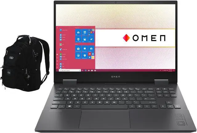 Main image of HP OMEN 15z-en100 Gaming & Entertainment Laptop (AMD Ryzen 9 5900HX 8-Core, 15.6" 144Hz Full HD (1920x1080), NVIDIA GeForce RTX 3070, 16GB RAM, Win 10 Home) with Travel & Work Backpack