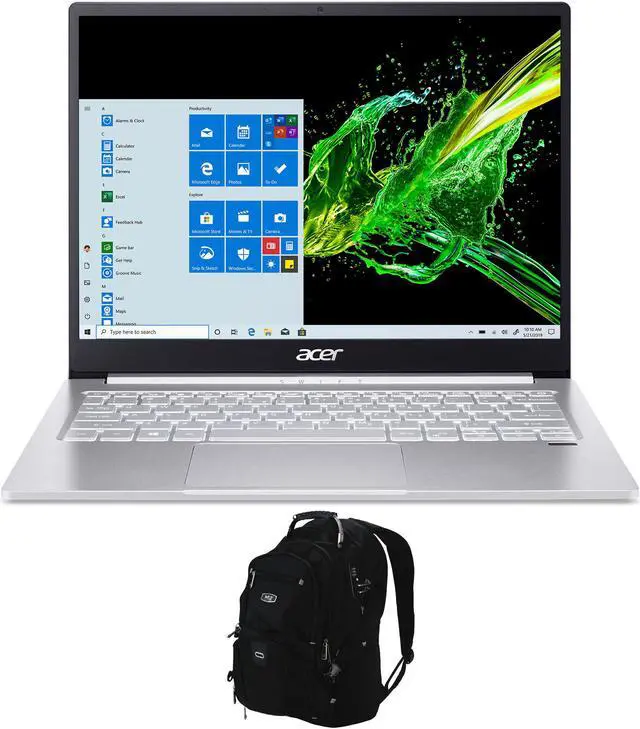 Main image of Acer Swift 3 SF313 Home & Business Laptop (Intel i5-1035G4 4-Core, 13.5" 60Hz QHD(2256x1504), Intel Iris Plus, 8GB RAM, 512GB SSD, Backlit KB, Wifi, Win 10 Home) with Travel & Work Backpack