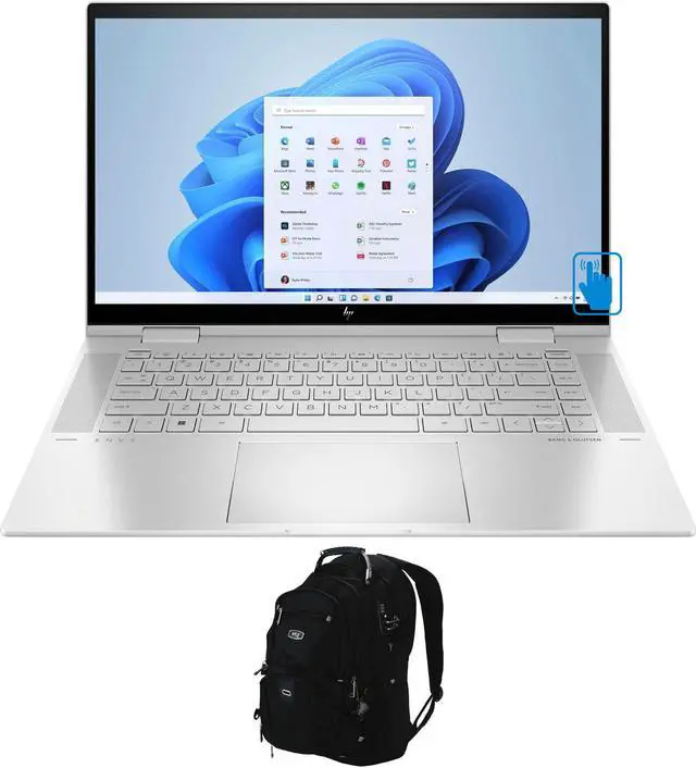 Main image of HP  Envy x360 15-ew00 Home & Business 2-in-1 Laptop (Intel i5-1235U 10-Core, 15.6" 60Hz Touch Full HD (1920x1080), Intel Iris Xe, 16GB RAM, Win 11 Home) with Travel & Work Backpack