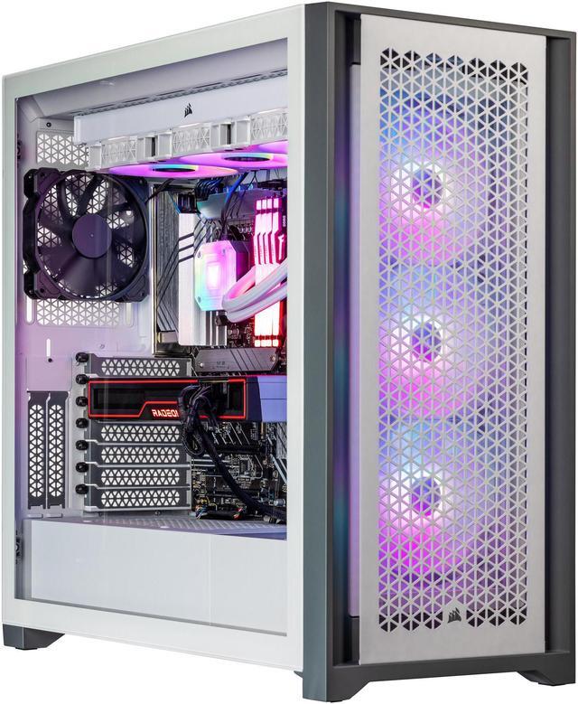 Main image of Velztorm White Aciex 13th Gen CTO Gaming Desktop (Intel i9-13900K 24-Core, Radeon RX 6900 XT 16GB GDDR6, 32GB DDR5, 2TB PCIe SSD + 2TB HDD (3.5), 360mmAIO, RGB Fans, 1000W PSU, Win10Pro) VELZ0064