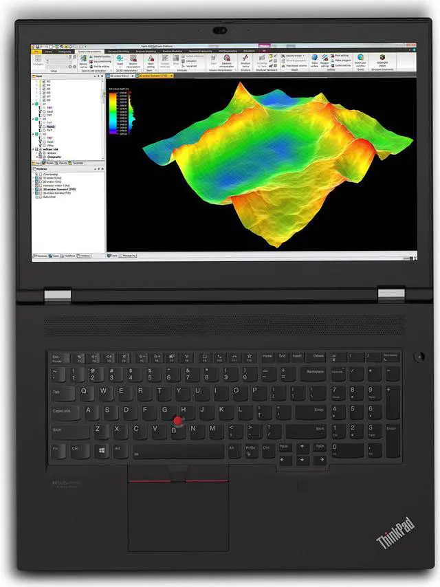 Alt view image 4 of 6 - Lenovo ThinkPad P17 Gen 2 Home & Business Laptop (Intel i7-11800H 8-Core, 17.3" 60Hz Full HD (1920x1080), NVIDIA RTX A2000, 16GB RAM, 512GB SSD, Backlit KB, Wifi, USB 3.2, HDMI, Win 10 Pro)