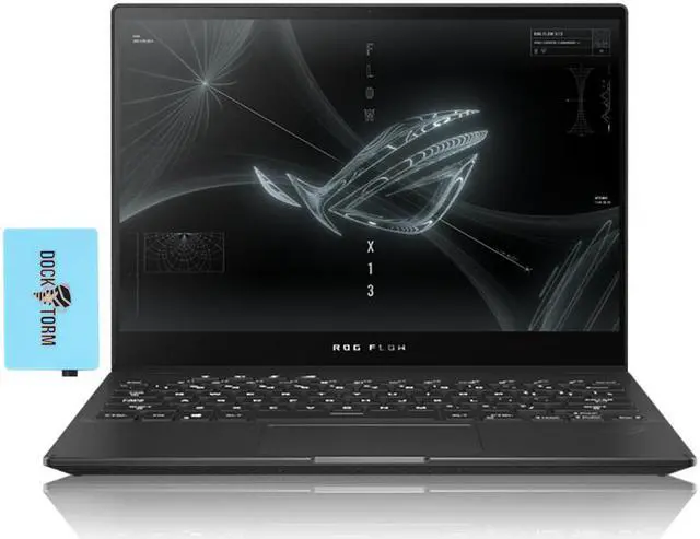 Main image of ASUS ROG Flow X13 GV301QE Gaming & Business Laptop (AMD Ryzen 9 5900HS 8-Core, 13.4" 120Hz Touch Wide UXGA (1920x1200), NVIDIA RTX 3050 Ti, 16GB RAM, 1TB SSD, Backlit KB, Win 10 Home) with Hub