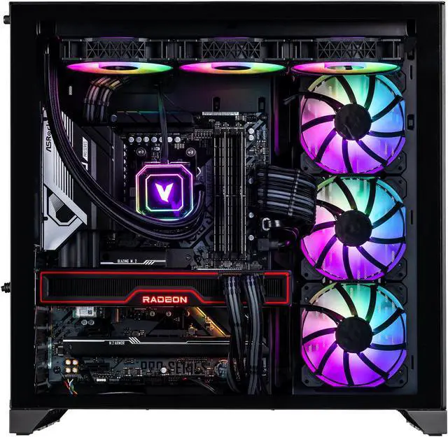 Alt view image 3 of 7 - Velztorm Septex CTO Gaming Desktop PC (AMD Ryzen 7 7700X 8-Core, Radeon RX 6900 XT 16GB, 16GB DDR5, 1TB PCIe SSD, 360mm AIO, 1000 W PSU WiFi 6, BT 5.2, Win 10 Home) VELZ0067
