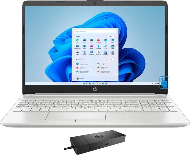 Main image of HP 15t- dw300 Home & Business Laptop (Intel i5-1135G7 4-Core, 15.6" 60Hz Touch HD (1366x768), Intel Iris Xe, 12GB RAM, 512GB SSD, Wifi, USB 3.2, HDMI, Webcam, Win 11 Home) with WD19S 180W Dock