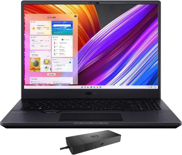 Main image of ASUS ProArt Studiobook 16 Workstation Laptop (Intel i7-12700H 14-Core, 16.0" 60Hz 3840x2400, GeForce RTX 3070 Ti, 32GB DDR5 4800MHz RAM, 2x4TB PCIe SSD RAID 0  (8TB), Win 11 Home) with WD19S 180W Dock