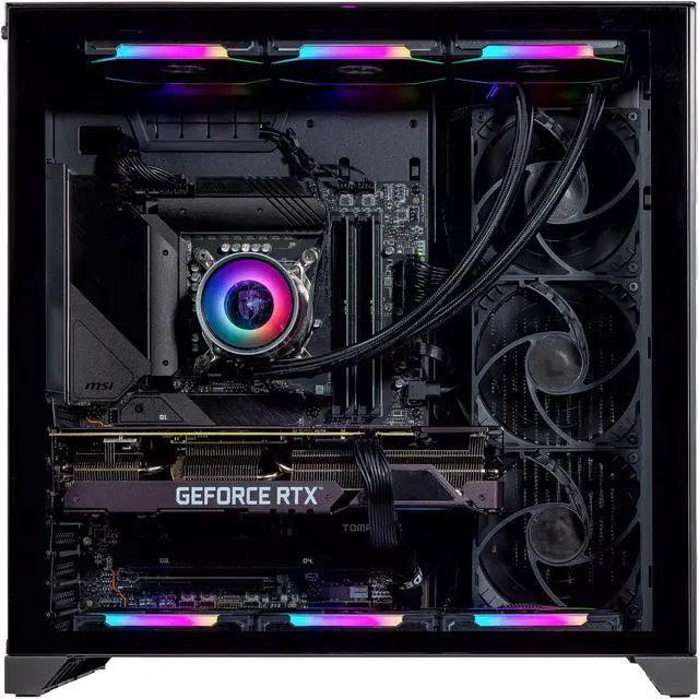 Alt view image 3 of 7 - Velztorm Orix Gaming Desktop PC (Intel i9-12900K, GeForce RTX 5060, 64GB DDR5, 2TB PCIe SSD + 6TB HDD, 360mm AIO, 850W PSU, WiFi 6E, Bluetooth 5.2, RJ-45, 1 Display Port, HDMI, Win 11 Pro)