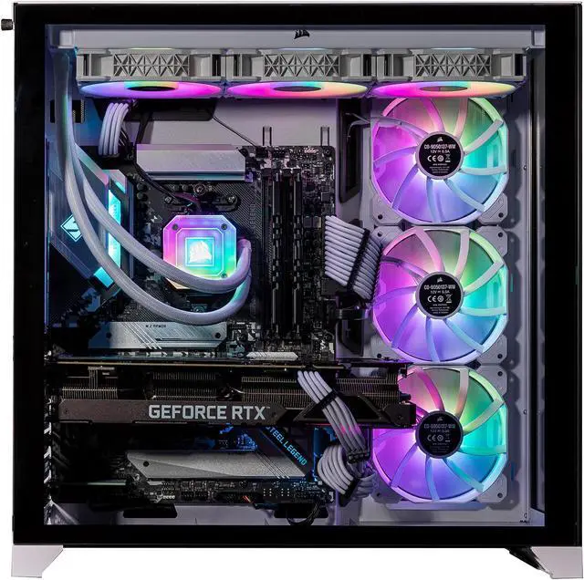 Alt view image 6 of 7 - Velztorm Lux Gaming Desktop PC (AMD Ryzen 9 5950X, GeForce RTX 5070, 16GB DDR4, 1TB PCIe SSD + 2TB HDD, 360mm AIO, 1000W PSU, RJ-45, 1 Display Port, HDMI, Win 11 Pro)