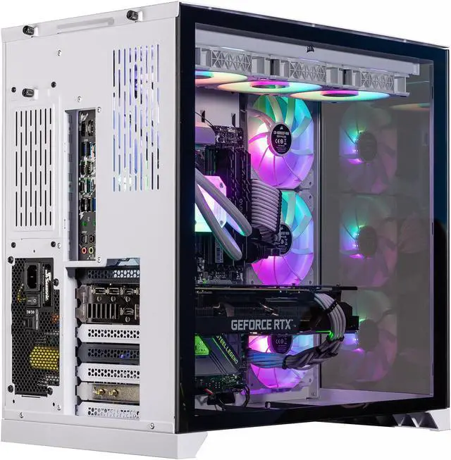 Alt view image 7 of 7 - Velztorm Lux Gaming Desktop PC (AMD Ryzen 9 5950X, GeForce RTX 5070, 16GB DDR4, 1TB PCIe SSD + 2TB HDD, 360mm AIO, 1000W PSU, RJ-45, 1 Display Port, HDMI, Win 11 Pro)