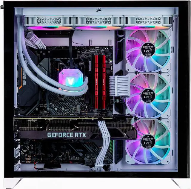 Alt view image 3 of 7 - Velztorm Lux Lyte Custom Built Gaming Desktop PC (AMD Ryzen 9 - 5900X, GeForce RTX 5070 Ti, 64GB DDR4, 2TB PCIe SSD, 360mm AIO, 1000W PSU, WiFi 5, Bluetooth 5.0, RJ-45, 1 Display Port, Win 11 Pro)