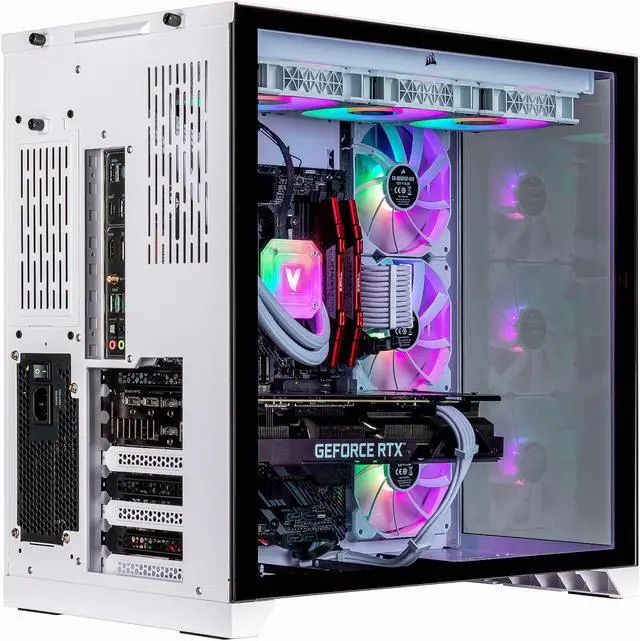 Alt view image 4 of 7 - Velztorm Lux Lyte Custom Built Gaming Desktop PC (AMD Ryzen 9 - 5900X, GeForce RTX 5070 Ti, 64GB DDR4, 2TB PCIe SSD, 360mm AIO, 1000W PSU, WiFi 5, Bluetooth 5.0, RJ-45, 1 Display Port, Win 11 Pro)