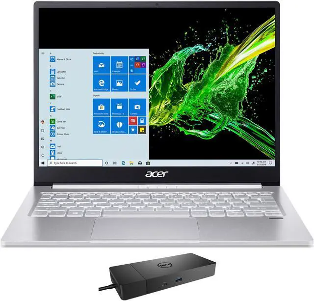 Main image of Acer Swift 3 SF313 Home & Business Laptop (Intel i5-1035G4 4-Core, 13.5" 60Hz QHD(2256x1504), Intel Iris Plus, 8GB RAM, 512GB m.2 SATA SSD, Backlit KB, Wifi, Win 11 Home) with WD19S 180W Dock