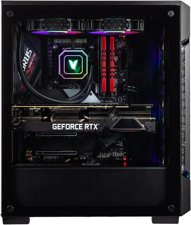 Alt view image 3 of 7 - Velztorm Ferrux II Custom Built Gaming Desktop PC (Intel i9-12900K, GeForce RTX 5070, 32GB DDR4, 2TB PCIe SSD + 2TB HDD, RGB Fans, 240mm AIO, 750W PSU, WiFi 6, Bluetooth 5.1, RJ-45, Win 11 Pro)