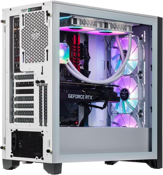 Alt view image 4 of 7 - Velztorm Argentux Gaming Desktop PC (Intel i7-11700K 8-Core, 32GB DDR4, 1TB PCIe SSD + 6TB HDD (3.5), GeForce RTX 3070 8GB, 360mm AIO, RGB Fans, 750W PSU, AC WiFi, BT, Win10Home) VELZ0014