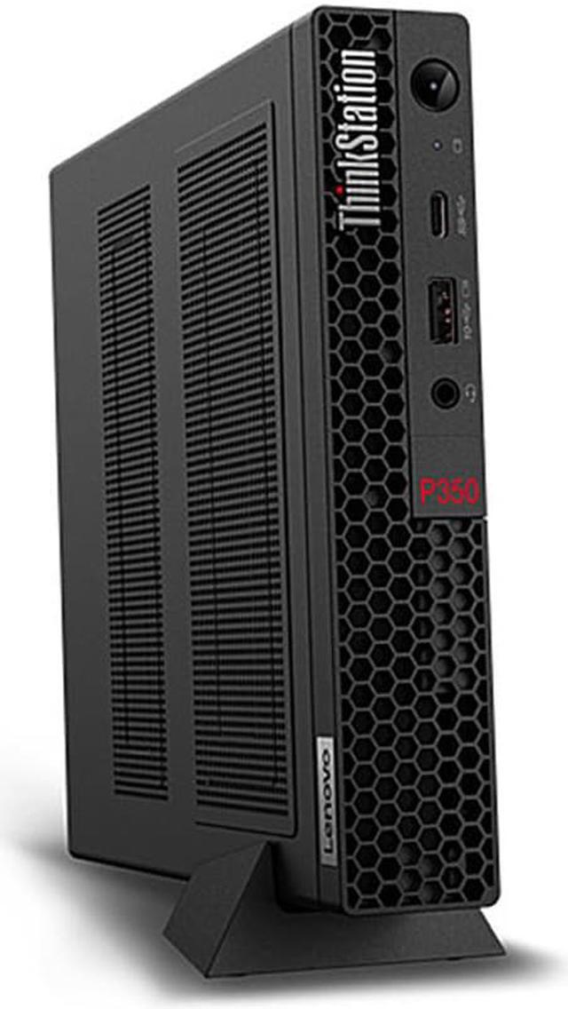 Main image of Lenovo ThinkStation P350 Tiny Home & Business Desktop (Intel i7-11700T 8-Core, NVIDIA T600, 32GB RAM, 512GB PCIe SSD, Wifi, USB 3.2, HDMI, Bluetooth, Win 10 Pro)
