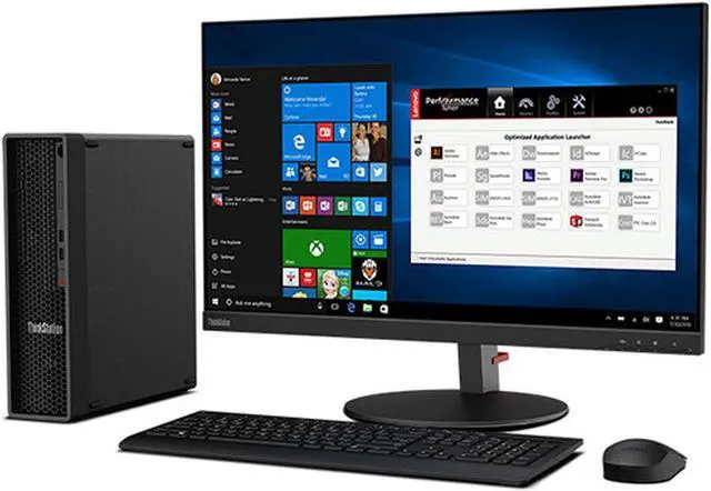 Alt view image 7 of 7 - Lenovo ThinkStation P340 SFF Home & Business Desktop (Intel i7-10700 8-Core, Intel UHD 630, 16GB RAM, 512GB SSD, USB 3.2, Display Port, SD Card, Win 11 Pro) with 120W G4 Dock