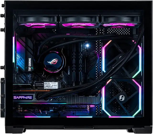 Alt view image 3 of 7 - Velztorm Gemmix Custom Built Gaming Desktop PC (AMD Ryzen 7 5700X 8-Core, Radeon RX 6900 XT, 64GB RAM, 2x1TB PCIe SSD RAID 0  (2TB), Wifi, USB 3.2, HDMI, Display Port, Win 10 Home)