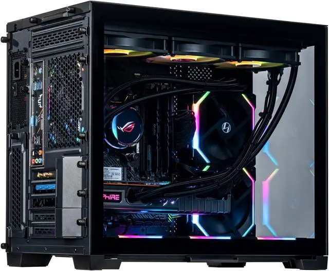 Alt view image 4 of 7 - Velztorm Gemmix Custom Built Gaming Desktop PC (AMD Ryzen 7 5700X 8-Core, Radeon RX 6900 XT, 64GB RAM, 2x1TB PCIe SSD RAID 0  (2TB), Wifi, USB 3.2, HDMI, Display Port, Win 10 Home)