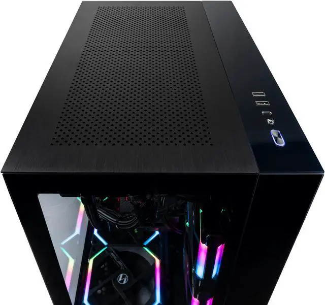 Alt view image 6 of 7 - Velztorm Gemmix Custom Built Gaming Desktop PC (AMD Ryzen 7 5700X 8-Core, Radeon RX 6900 XT, 64GB RAM, 2x1TB PCIe SSD RAID 0  (2TB), Wifi, USB 3.2, HDMI, Display Port, Win 10 Home)