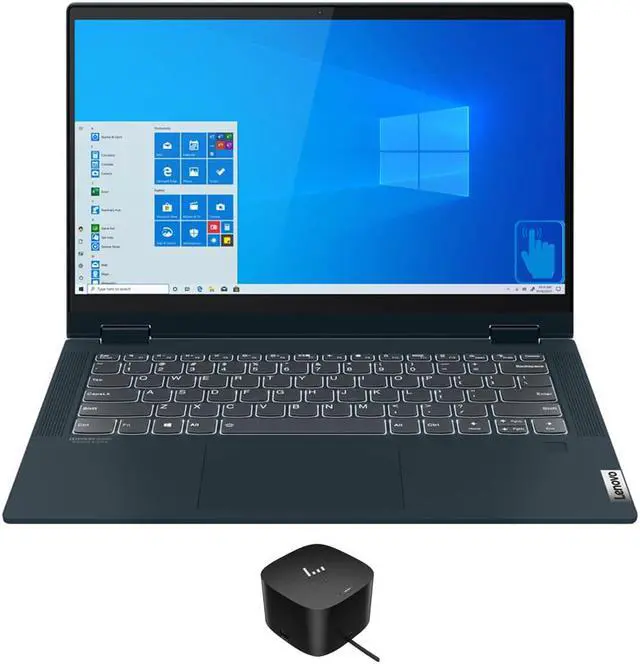 Main image of Lenovo IdeaPad Flex 5 14ALC05 Home & Business Laptop (AMD Ryzen 7 5700U 8-Core, 14.0" 60Hz Touch Full HD (1920x1080), AMD Radeon, 16GB RAM, 1TB PCIe SSD, Backlit KB, Win 11 Home) with 120W G4 Dock