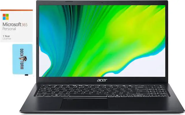 Main image of Acer Aspire 5 Home & Business Laptop (Intel i7-1165G7 4-Core, 15.6" 60Hz Full HD (1920x1080), Intel Iris Xe, 8GB RAM, 1TB  HDD, Backlit KB, Wifi, Win 11 Pro) with Microsoft 365 Personal , Hub