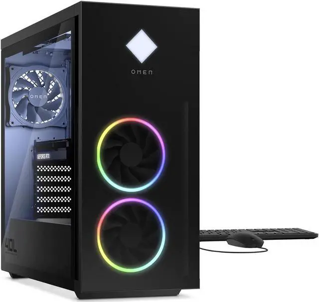 Alt view image 4 of 5 - HP OMEN 40L Gaming Desktop PC Liquid-Cooled (AMD Ryzen 7 5800X 8-Core 3.8GHz, GeForce RTX 3070 8GB, 64GB DDR4, 512GB PCIe SSD + 2TB HDD (3.5), WiFi 6, BT 5.2, RJ-45, 8 USB 3.1 Gen2, Jet Black, Win11H)