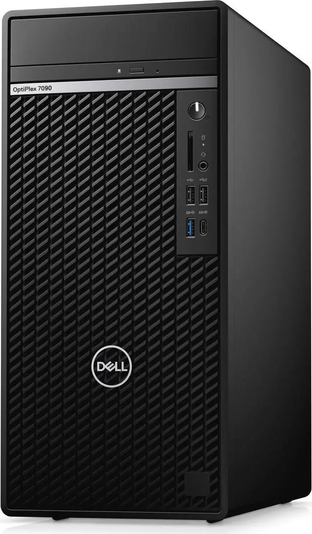 Alt view image 2 of 5 - Dell Optiplex 7090 Tower Desktop Computer (Intel i7-11700 8-Core, Intel UHD 750, 32GB RAM, 1TB HDD (3.5), RJ-45, DVD-RW, USB 3.2, 2 Display Port, Black, Win 10 Pro)