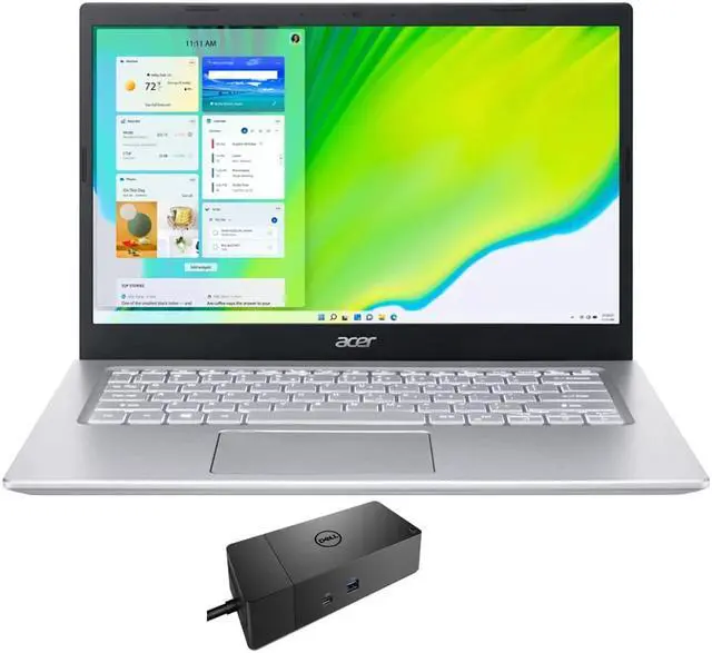 Main image of Acer Aspire 5 Home & Business Laptop (Intel i5-1135G7 4-Core, 14.0" 60Hz Full HD (1920x1080), Intel Iris Xe, 16GB RAM, 512GB  SATA SSD, Backlit KB, Wifi, HDMI, Win 11 Home) with WD19S 180W Dock
