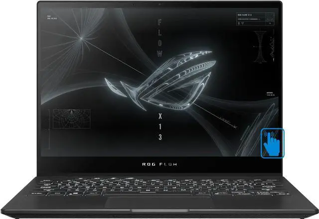 Main image of ASUS ROG Gaming Laptop 13.4" 120Hz Touchscreen WUXGA Display (AMD Ryzen 9 6900HS, GeForce RTX 3050 Ti 4GB, 16GB LPDDR5, 1TB SSD, Backlit KB, Fingerprint, WiFi 6E, Webcam, Win 11 Home) (Renewed)