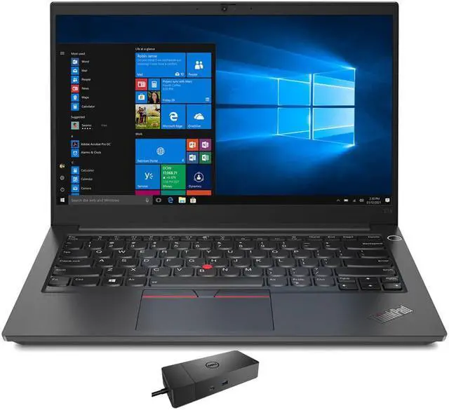 Main image of Lenovo ThinkPad E14 Gen 3 Home & Business Laptop (AMD Ryzen 7 5700U 8-Core, 14.0" 60Hz Full HD (1920x1080), Intel Iris Xe, 16GB RAM, 512GB PCIe SSD, Wifi, USB 3.2, Win 11 Pro) with WD19S 180W Dock