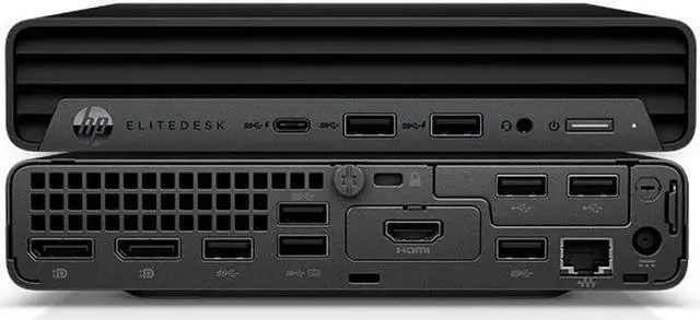 Alt view image 6 of 6 - HP Elitedesk 800 G6 Home & Business Mini Desktop (Intel i7-10700T  8-Core, Intel UHD 630, 8GB RAM, 256GB SSD, Wifi, USB 3.2, Bluetooth, Display Port, Win 10 Pro) with 120W G4 Dock